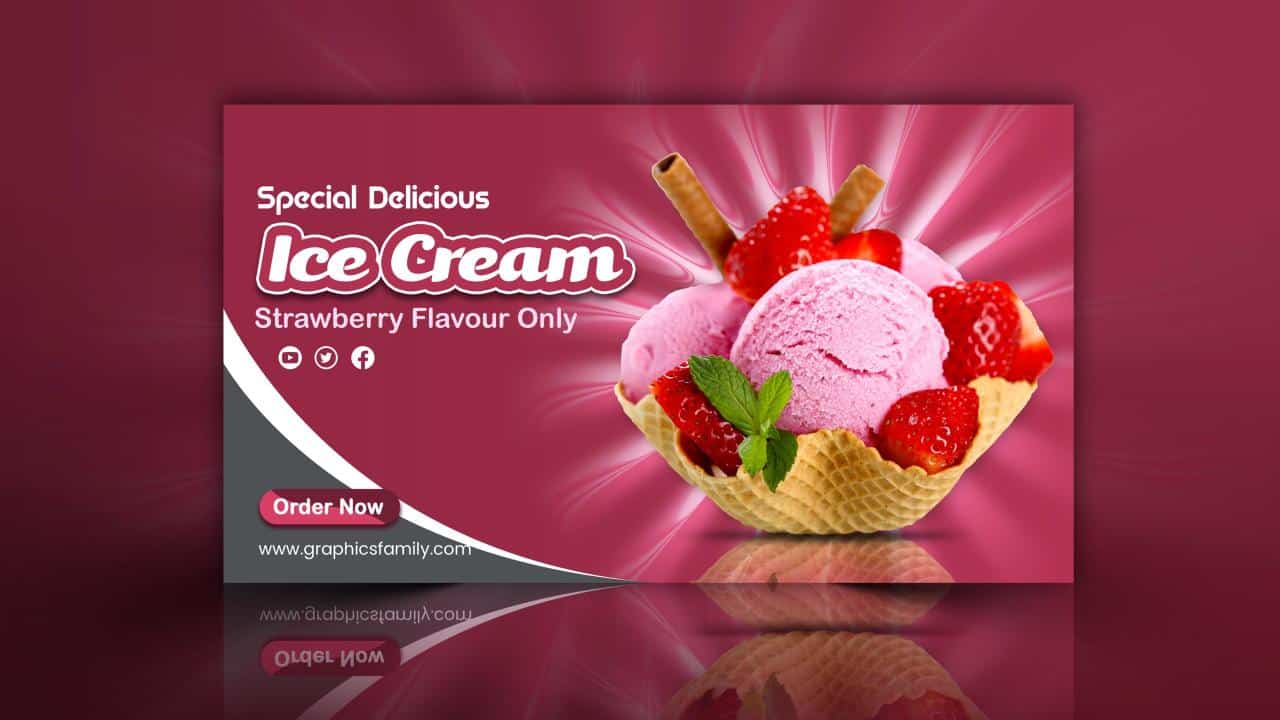 Contoh Banner Ice Cream 2024