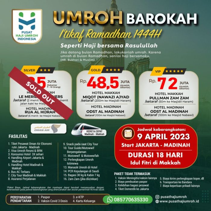 Biaya Umroh 2024 dari Malang dengan Paket Hemat