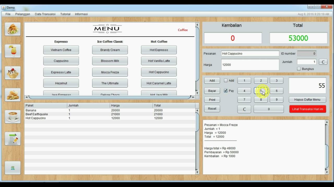 Contoh Program Kasir Dengan Java Netbeans 2024