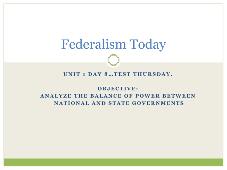 Federalism poster