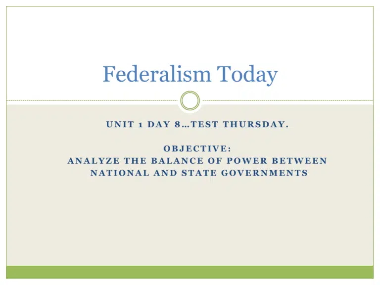 Federalism poster