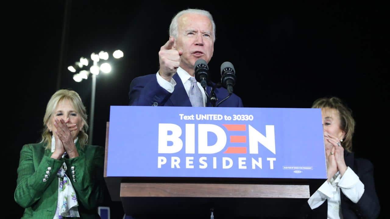 Biden joe campaign philadelphia during president presidential bill reuters may candidate north jong criticising leader kim un vice former 1994