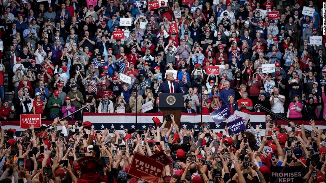 Trump rally cincinnati washington president his