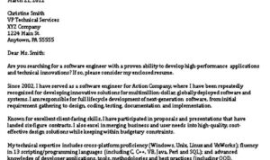 Software Engineer Cover Letter 2024