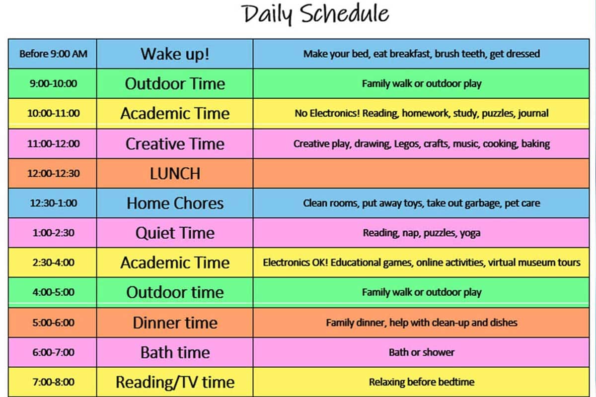 President Daily Schedule