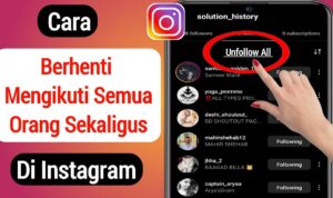 Berhenti Mengikuti Semua Orang Di Instagram  2024