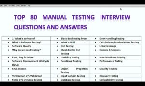 Software Testing Interview Questions 2024