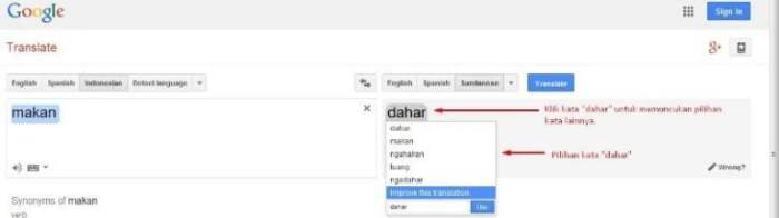 Google translate dari sunda ke indonesia 2024